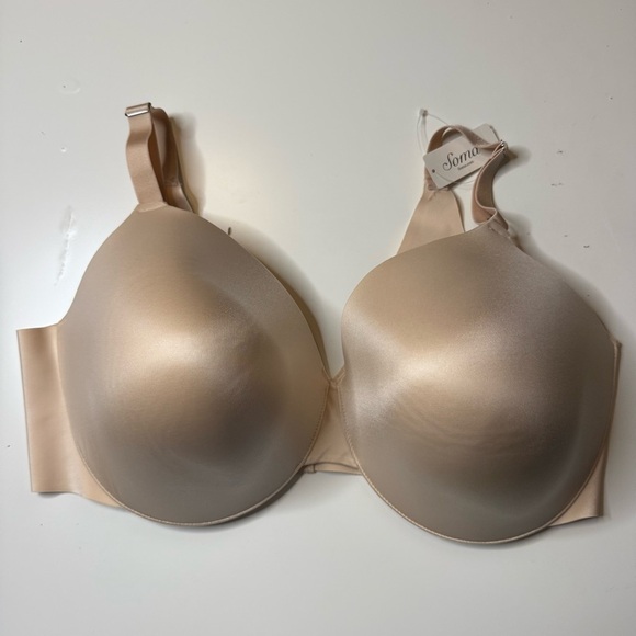 Soma NWT Vanishing Back Full Coverage Nude Bra Size 44G - Picture 1 of 6